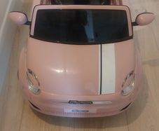 Fiat 500e Car 7.2V Electric Ride On Pink