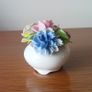 Vintage  Radnor  bone china England hand modelled flowers posie Image 3