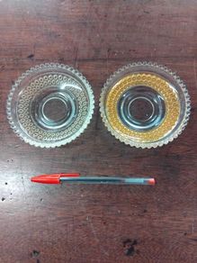 Pair of vintage Glass Dish