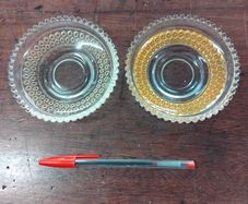 Pair of vintage Glass Dish