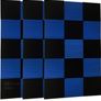 48 Pack Black blue 1" x 12" x 12" Acoustic Wedge Studio Foam Sound Absorption Wall Panels (FREE POSTAGE) Image 2