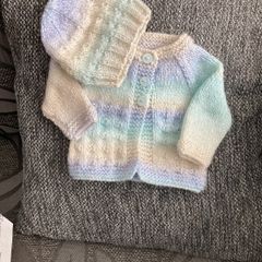 hand knit cardigan NB