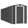 Garden Shed Anthracite 192x772x223 cm Galvanised Steel Image 2