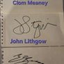 Signed blank cards by Will Ferrell, Colm Meaney, Michael Rooker, Man Utd, Colin Farrell, John Lithgow etc Image 3