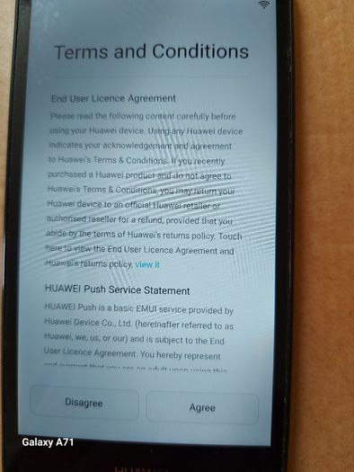 HUAWEI Mobile Phone, Model MYA-L11, FRP Google Locked, in excellent cosmetic condition