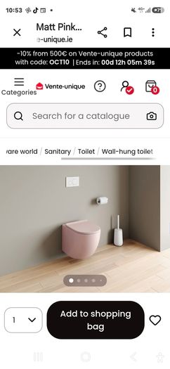 matt pink toilet