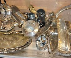 Large Job Lot of Vintage EPNS and Silver Plated Items