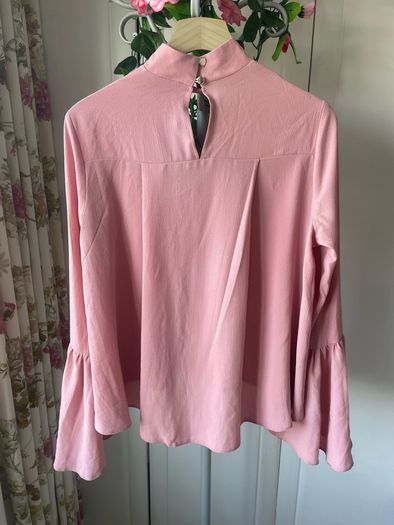 blouse Bnwt size 10 dusky pink high neck blouse