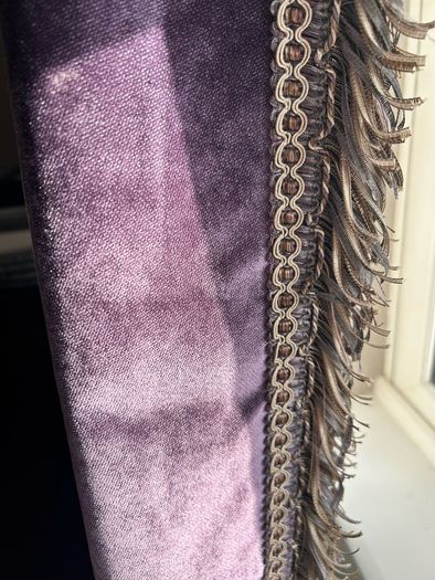 Deep Purple Line Curtains