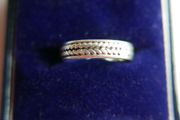 Vintage Hand Engraved Sterling Silver 925 Band Ring Size L1/2 - 2,7g