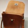 hand made leather satchel Image 4