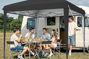 3x3Meter Instant Heavy Duty Pop Up Gazebo, Folding Garden Camping Party Tent Canopy Marquee with Roller Bag