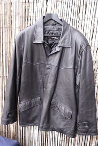 Mens Black Soft Leather Coat
