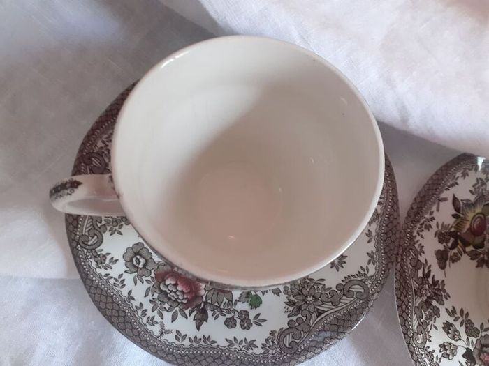 Wedgewood Oriental Pheasant Cups & Saucers.