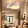 Wabi Sabi Ceiling Light White Stone Effect 38cm Modern Organic Design Image 2