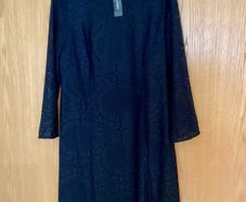 Black Lace Dress Size 20 New Dunnes Stores