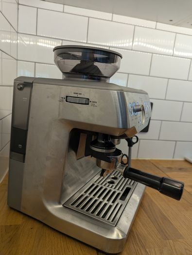 Sage Barista Express Stainless Steel + Complete Accessory Bundle, Knock Box & Manual