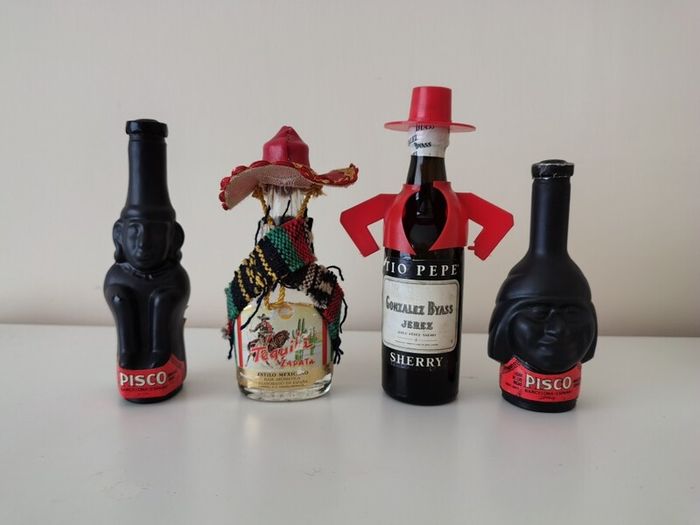 14 Vintage Miniature Liqueur Bottles