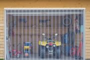 Clear PVC Strip Curtain 8 PCS Walk in Freezer Cooler Curtain Strips, Smooth Waterproof Plastic Door Strips for Warehouse, Freezer, Garage Doors