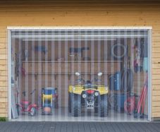 Clear PVC Strip Curtain 8 PCS Walk in Freezer Cooler Curtain Strips, Smooth Waterproof Plastic Door Strips for Warehouse, Freezer, Garage Doors