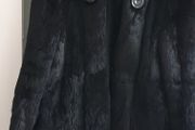 Vintage black coney hair jacket Sz L (Fit 12-14UK)