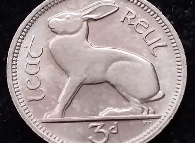 Ireland - 1967 - 3 Pence - KM.4 - UNC - [684]