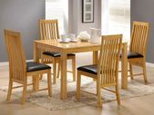 Table and four chairs