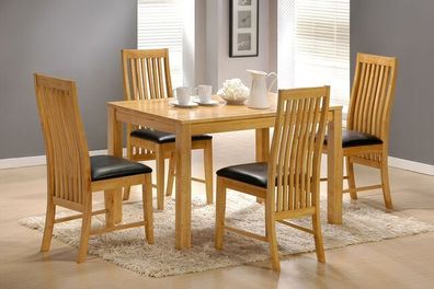 Table and four chairs