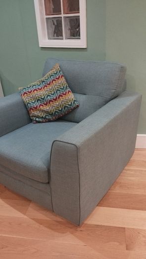 Teal Armchair with cushion