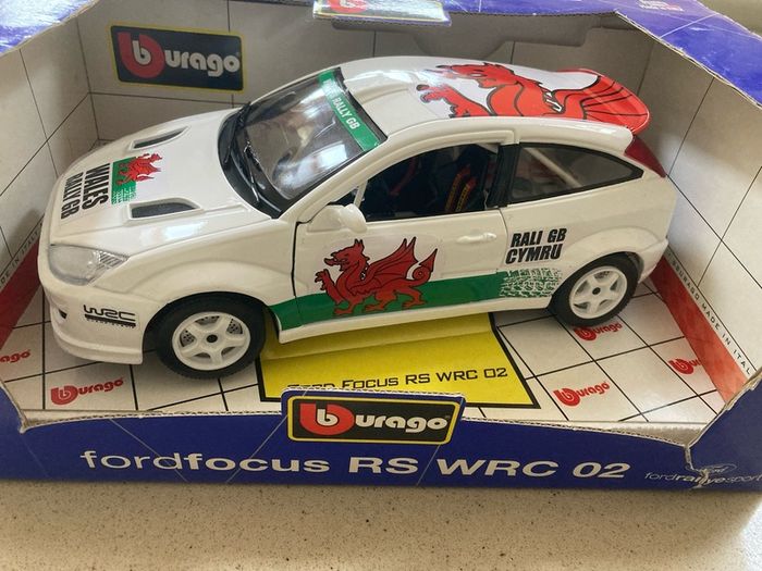 Ford Focus RS WRC 02 Wales 1/18 Burago extremely rare