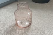 pink glass vase