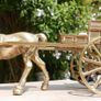 Horse Pulling a Carriage - Sculpture - figurine - statue - Vintage Solid Brass Image 6