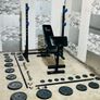 100kg Cast Iron Weights Rack Bench Barbell Dumls Image 6
