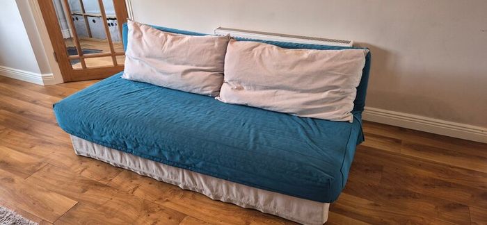 Sofa Bed, Cover & Cushions (Ikea, Double)