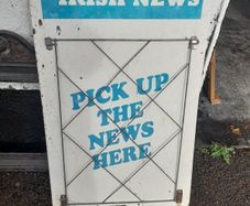 Vintage Irish News Display Stand
