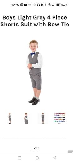 Boys short suit