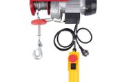 BRAND NEW 220v Electric Hoist Cable Winch Motor Rope Stroke Cable Hoist Winch Crane Lifting 200kg Load