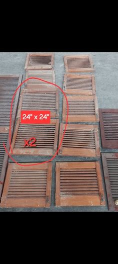 louvered cabinet doors