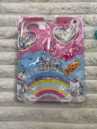 Crystal unicorn carriage BJ toys unicorn - loose wiings approx. 9 cm. Only 1 candy Please see photos
