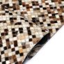 Rug Genuine Leather Patchwork 120x170 cm Square Brown/White Image 2