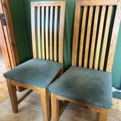 Solid timber set of chairs