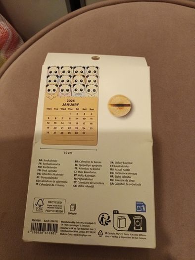 2026 desk calendar