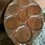 Superb Art Nouveau Style Vintage Handcarved Tray with Lilypad Design Image 10