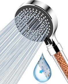 NEW SALE | Shower Head, High Pressure 5 Modes Filter Shower Head, Universal Hard Water Softener Shower Head with Extra Replaceable Accessories