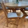 Large oak Maximus oak table & chairs Image 3