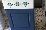 Navy blue bedside locker/ bathroom cabinet