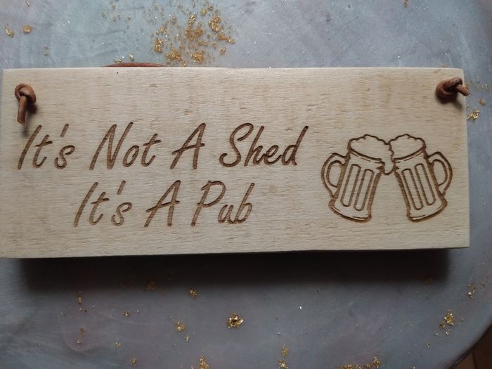 Womans Shed Rustic Garden Board for Mum