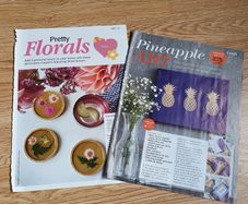 New - 2 Craft Patterns - Stenciled & Dried Flowers - E