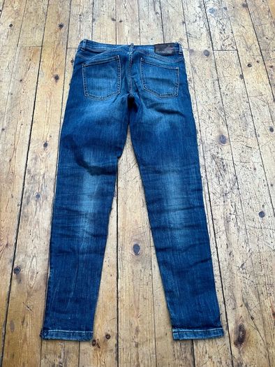 Zara ankle length ripped jeans