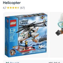 Lego 60013 Coast Guard Helicopter New Sealed 2013 Rare